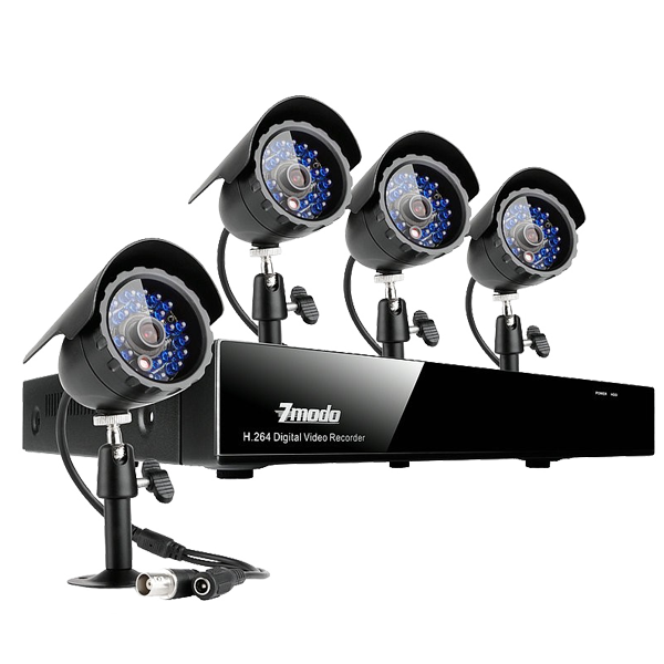 CCTV 8 Channel DVR & 4 IR