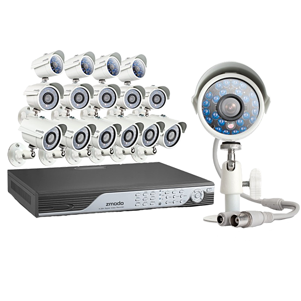 16 Channel Real-Time DVR Security System with 2TB HDD & 16 700TVL