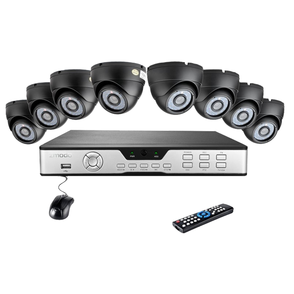 8CH H.264 Video Surveillance System & 8 600TVL Sony CCD